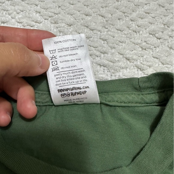 RipnDip Flower Boy T-Shirt Green Adult Size Medium - Picture 7 of 8